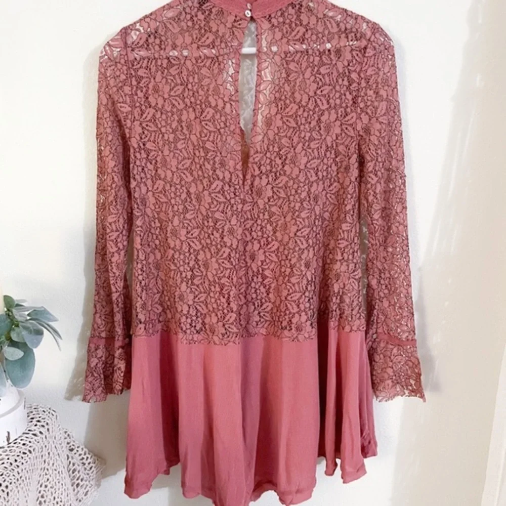 Free People Tell Tale Lace Tunic Dress